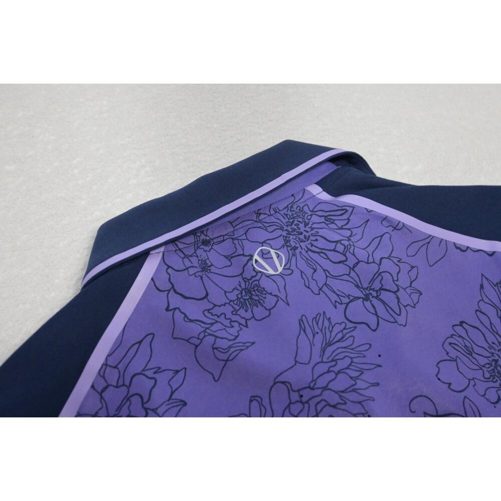 Sunice Golf Poly-Stretch Blue‎ Short Sleeve Golf Polo Shirt Womens Sz Small